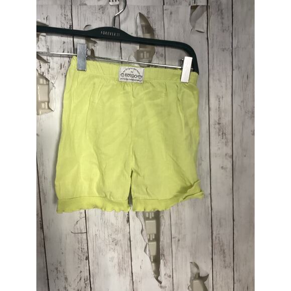 Keedo Women's New Seaside Short in Linen Blend Yellow Green Size XXS - Picture 1 of 6